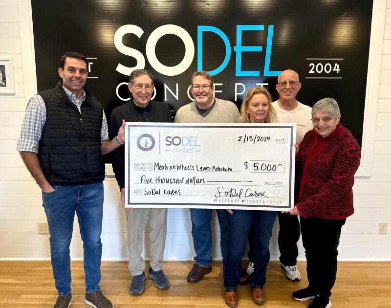 SoDel Cares supports Meals on Wheels Lewes-Rehoboth