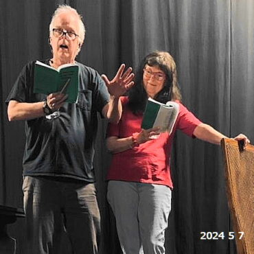 Possum Point Players in rehearsal for summer comedy