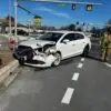 Car collision closes Route 24