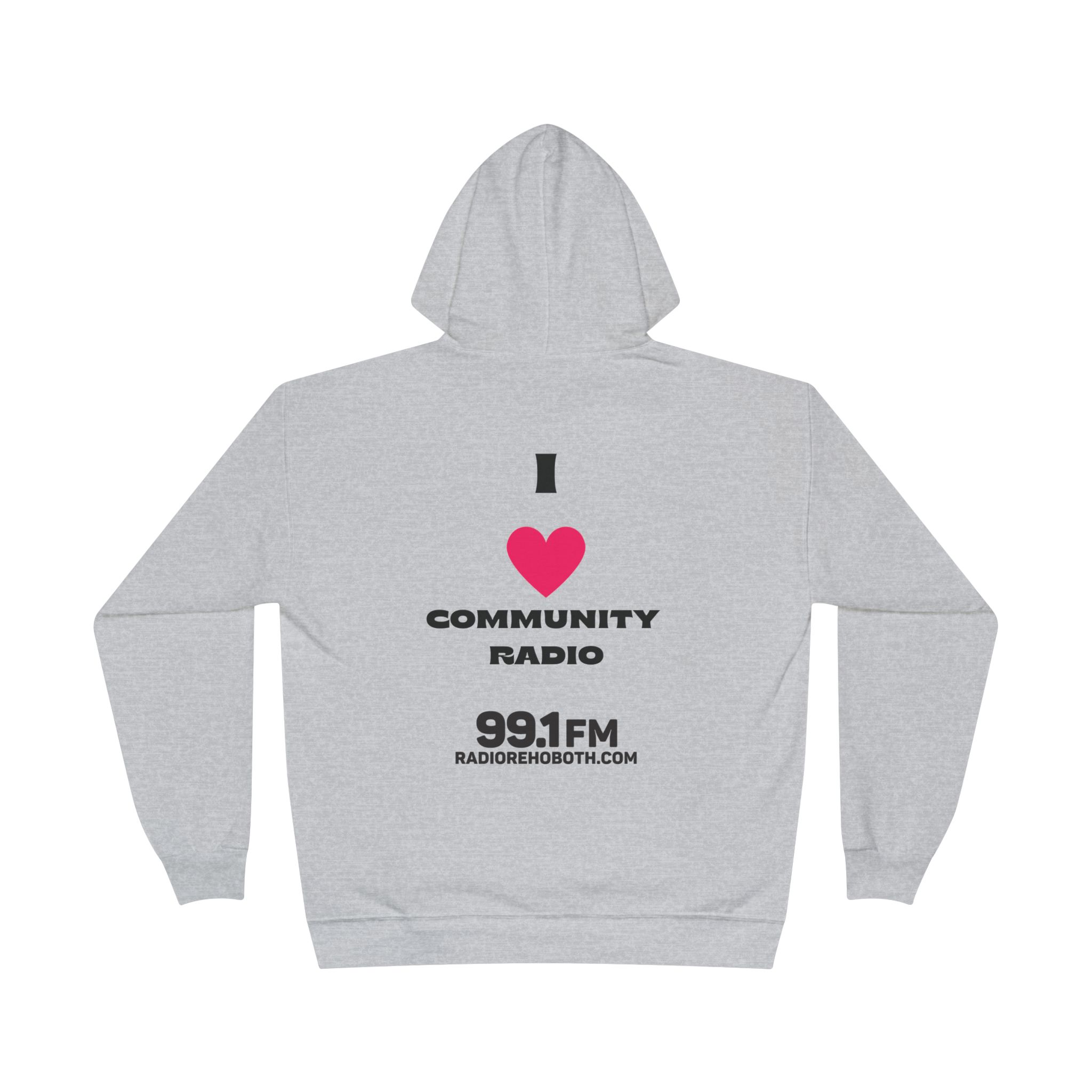 Unisex Eco-Friendly Community Radio Hoodie, Cozy Sweatshirt, Perfect for Radio Lovers, Gifts for Music Enthusiasts, Eco-Conscious Fashion - Image 10