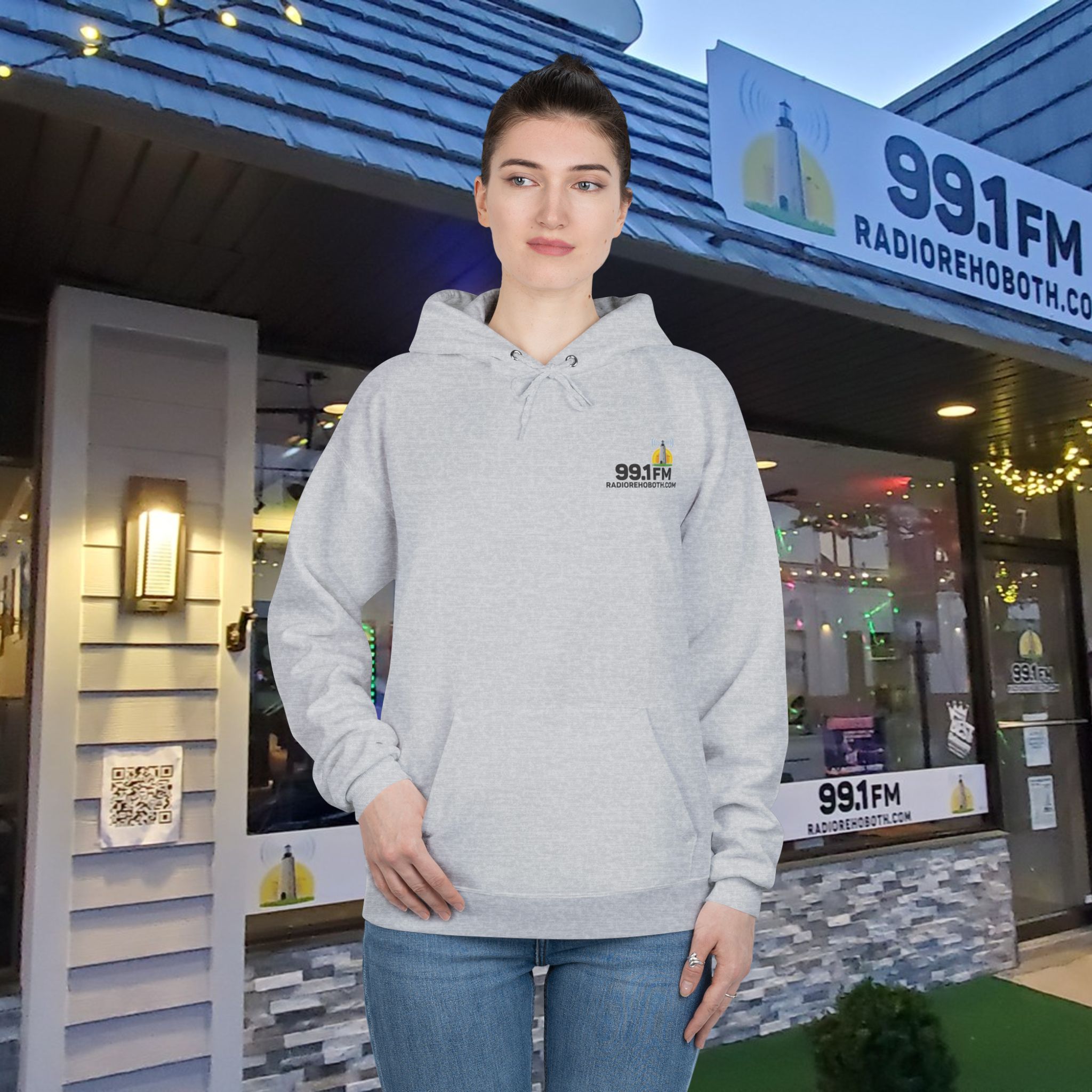 Unisex Eco-Friendly Community Radio Hoodie, Cozy Sweatshirt, Perfect for Radio Lovers, Gifts for Music Enthusiasts, Eco-Conscious Fashion - Image 11
