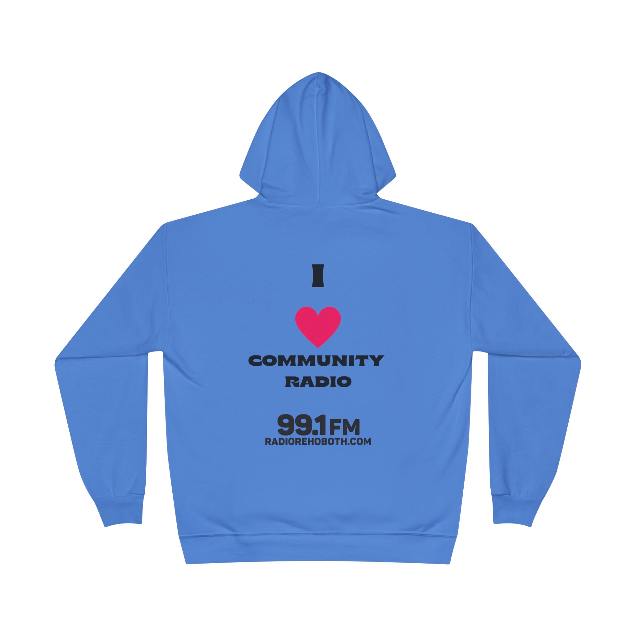Unisex Eco-Friendly Community Radio Hoodie, Cozy Sweatshirt, Perfect for Radio Lovers, Gifts for Music Enthusiasts, Eco-Conscious Fashion - Image 3