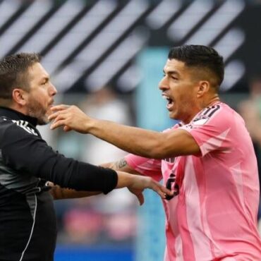 Inter Miami’s Luis Suarez spits on Seattle Sounders staff member as Leagues Cup final ends in a fight