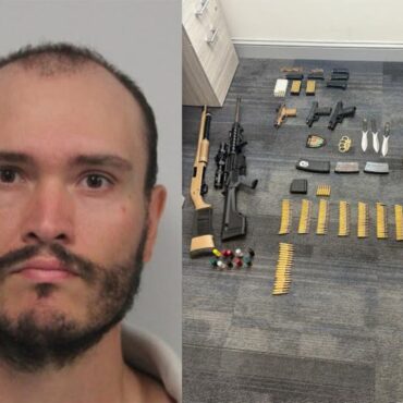 Man with weapons on beach has criminal past