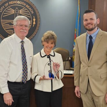 Rehoboth recognizes Carol Everhart for her years of service