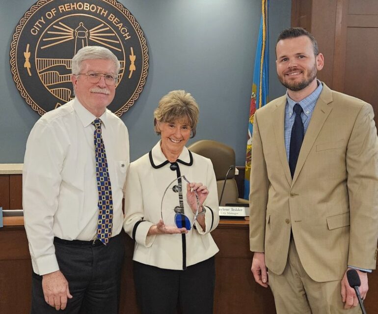 Rehoboth recognizes Carol Everhart for her years of service