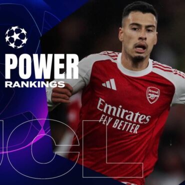Champions League Power Rankings: Who is stopping red-hot Arsenal?