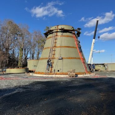 New Lewes water tower taking shape