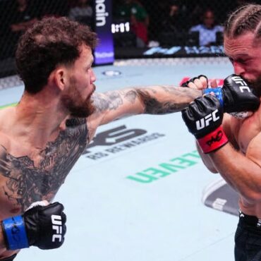 Mauricio Ruffy scores brutal knockout of Rafael Fiziev at UFC 325